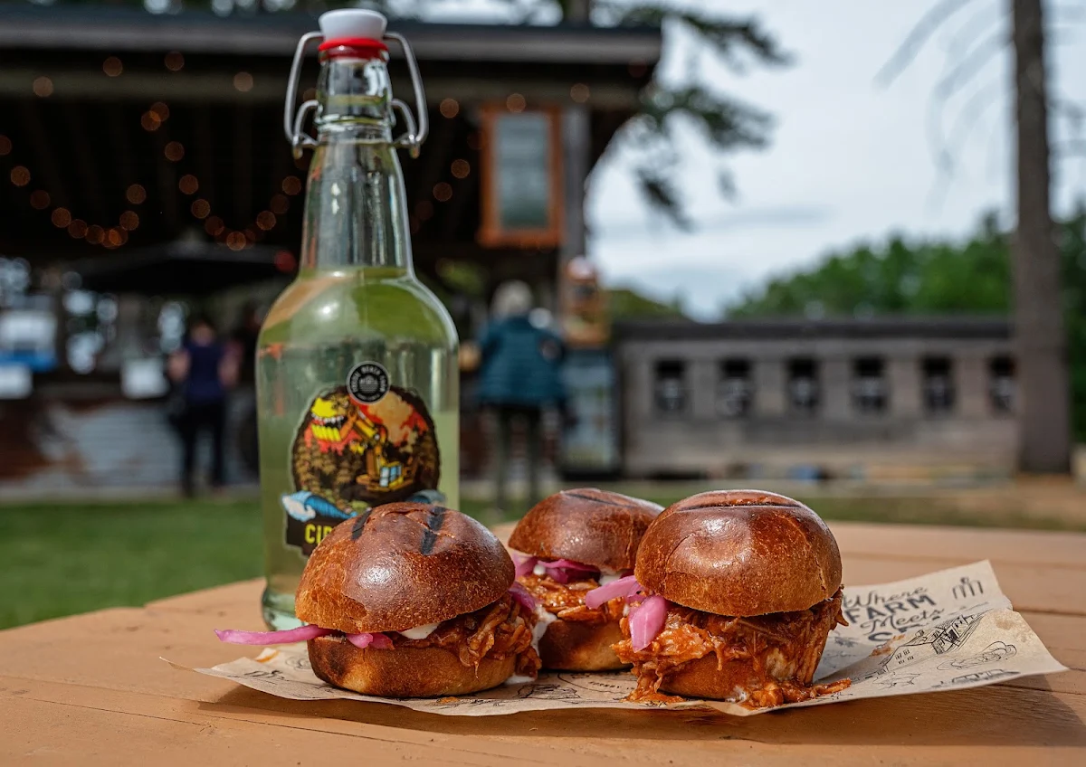 Boulder Point Pulled Pork Sliders, Fossil Beach Farm