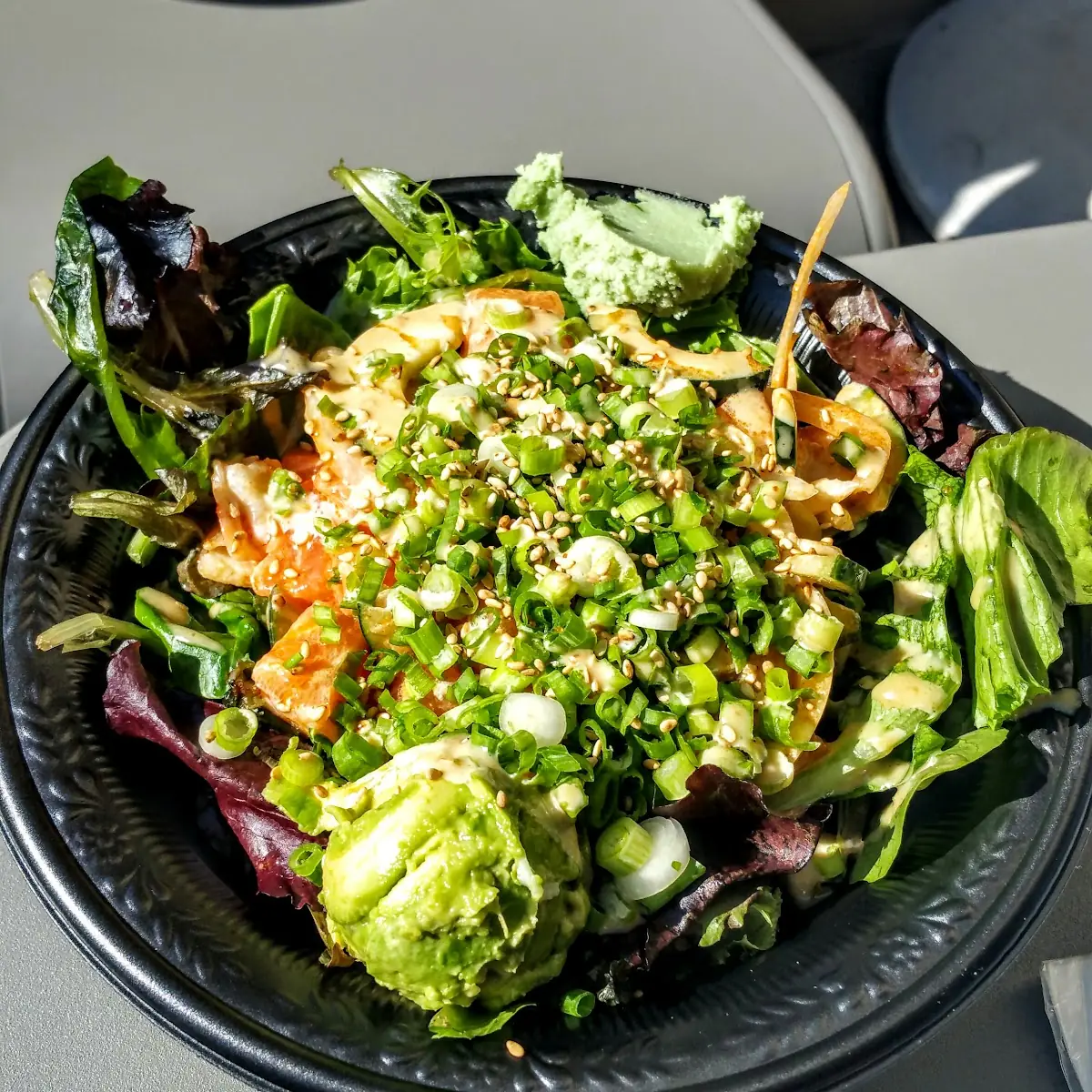 Mixed Greens with Salmon