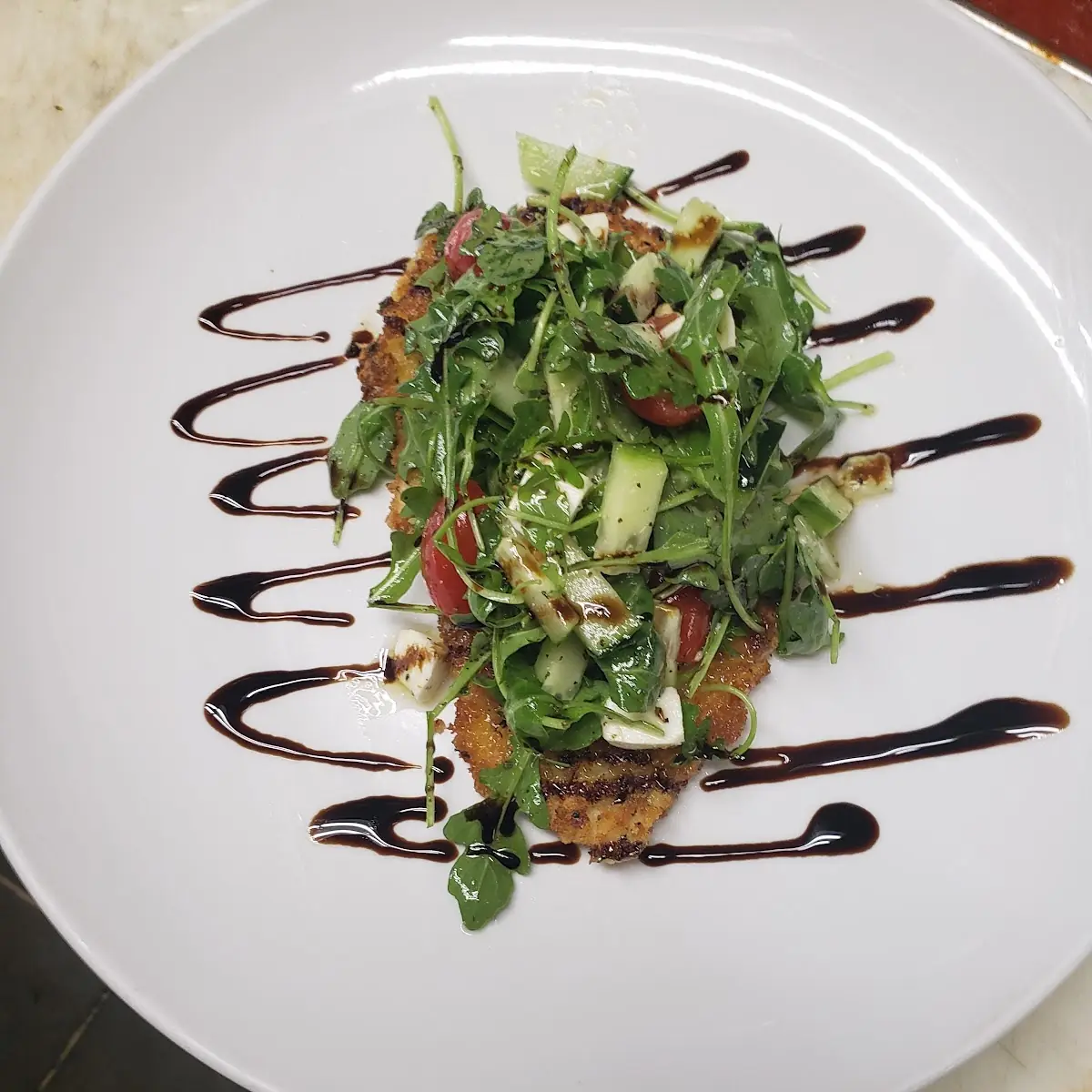 Parmesan Crusted Chicken Salad