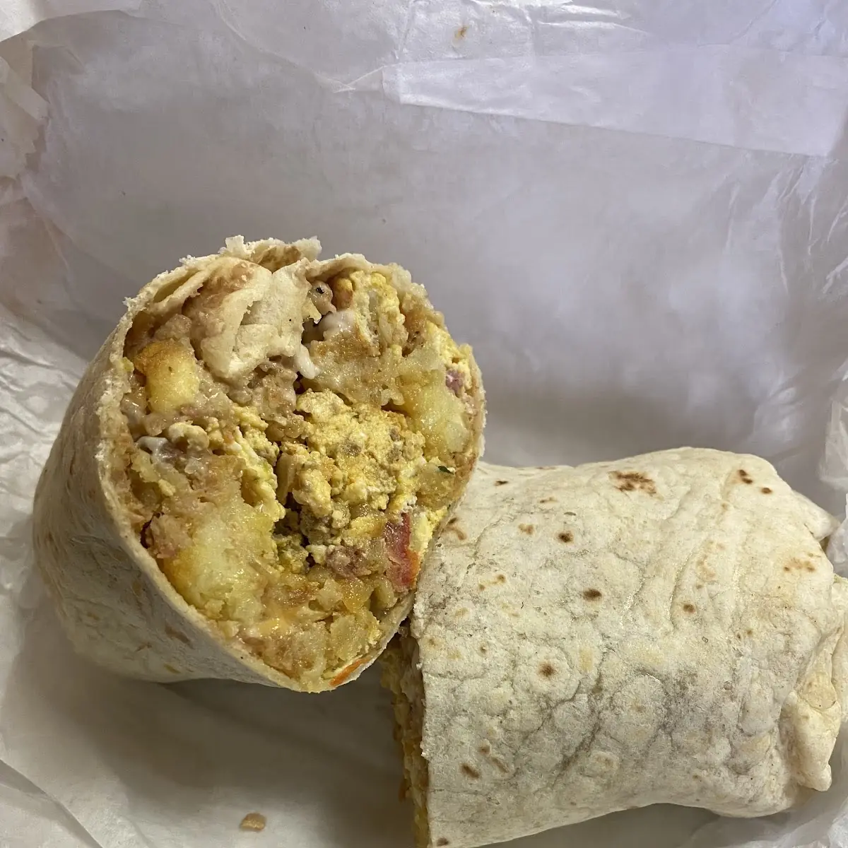 Breakfast Burrito with Egg and Cheese
