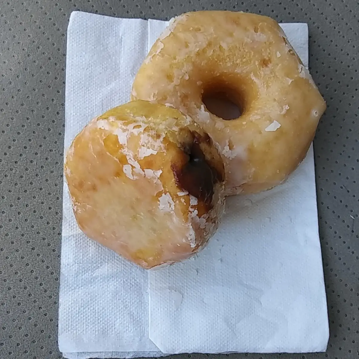 Chocolate Filled Donut & Glazed Donut