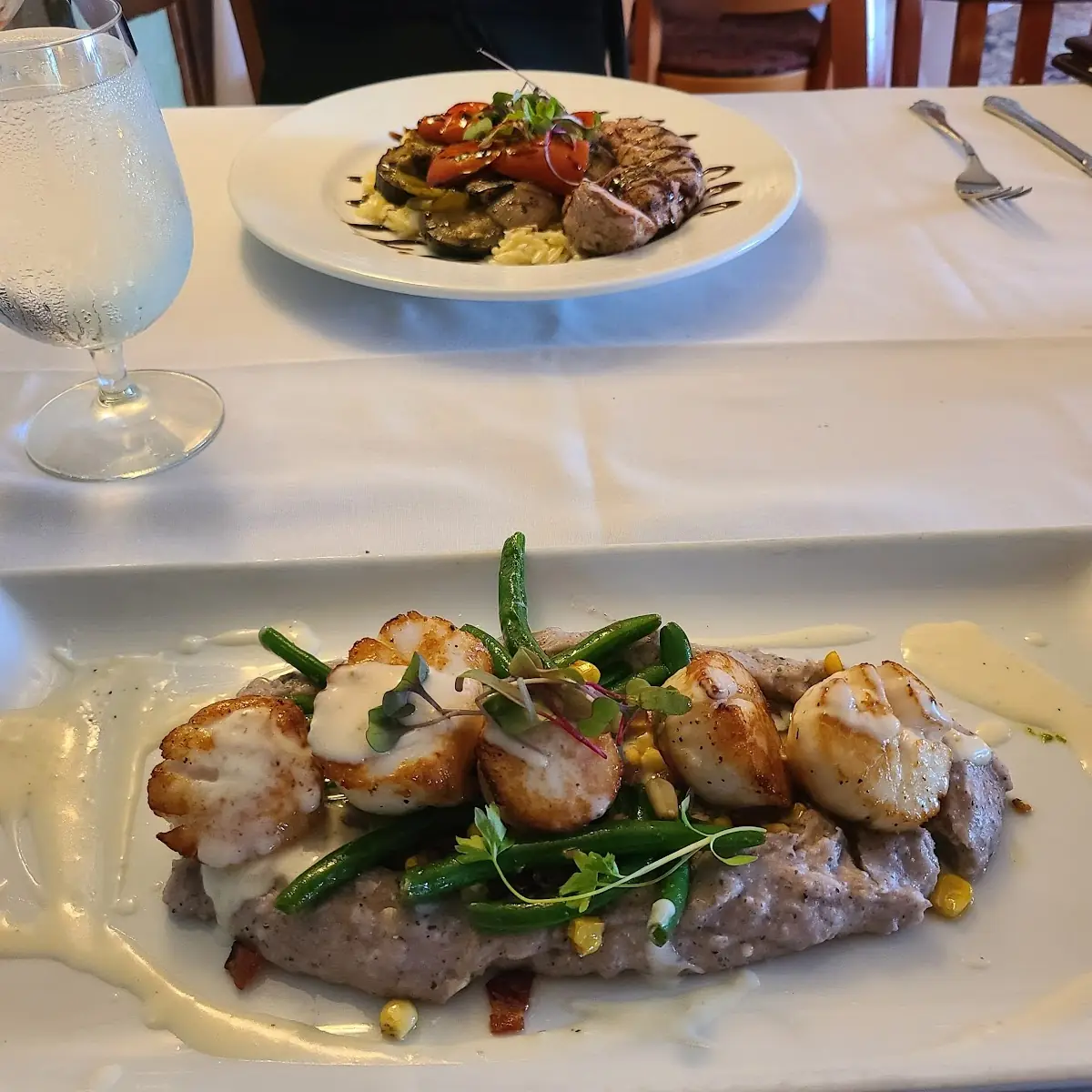 Pan Seared Scallops with Blue Corn Polenta