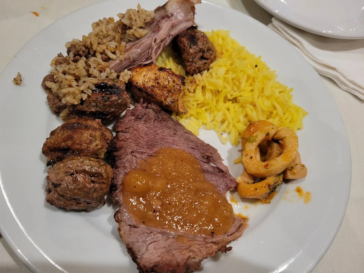 Roast Beef Lamb Kebab- Chicken and Beef