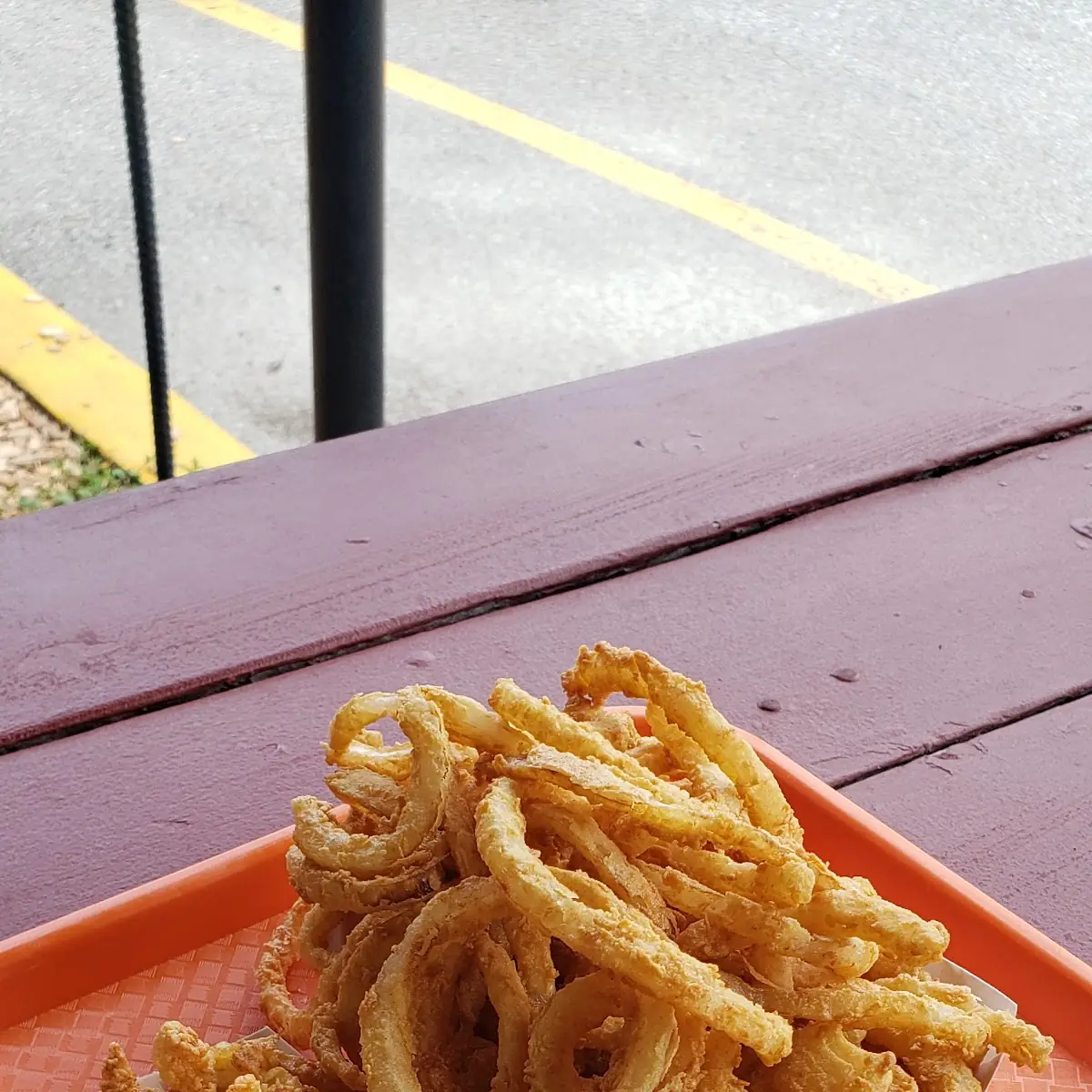 Clam Strips and Onion Rings