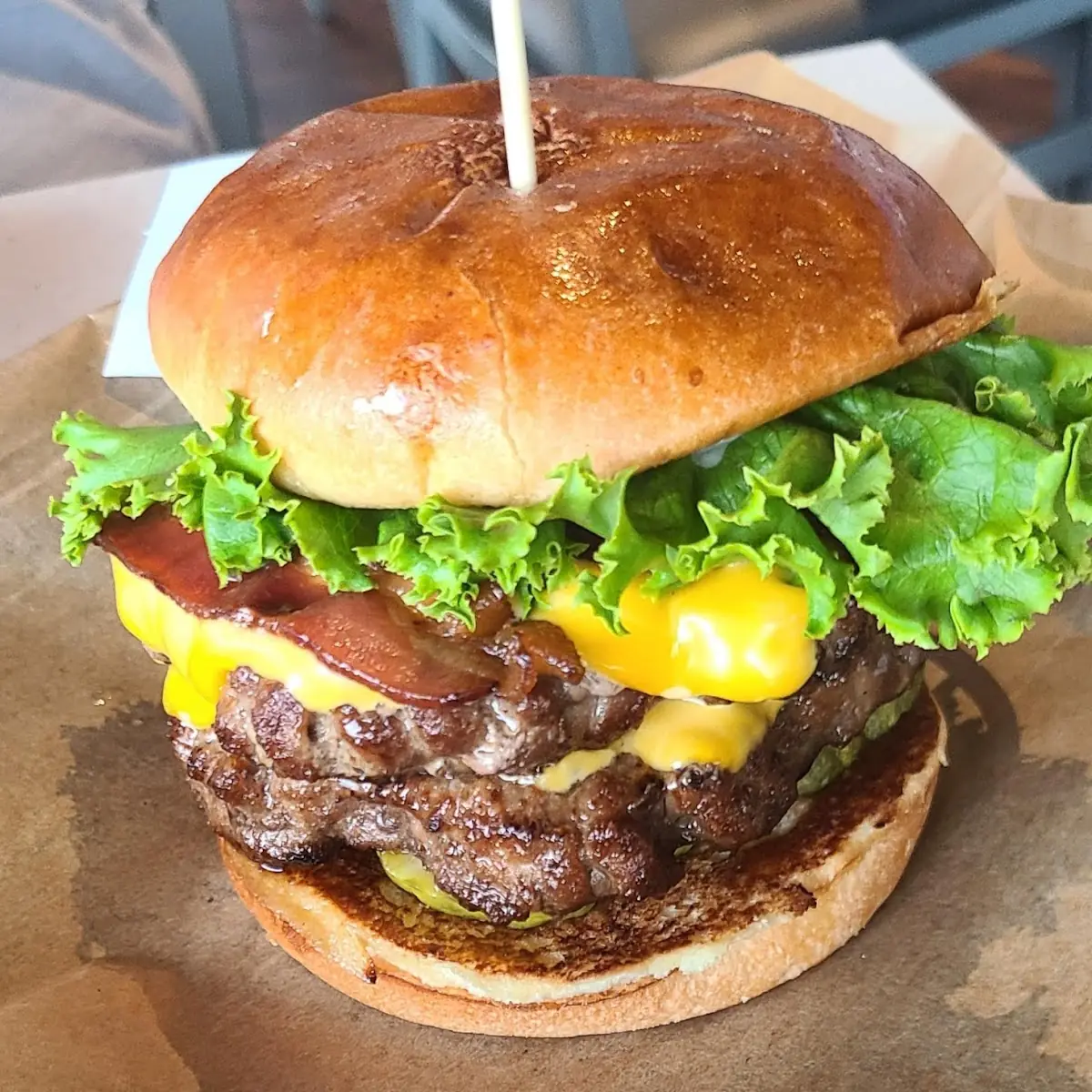 Double Cheeseburger with Bacon
