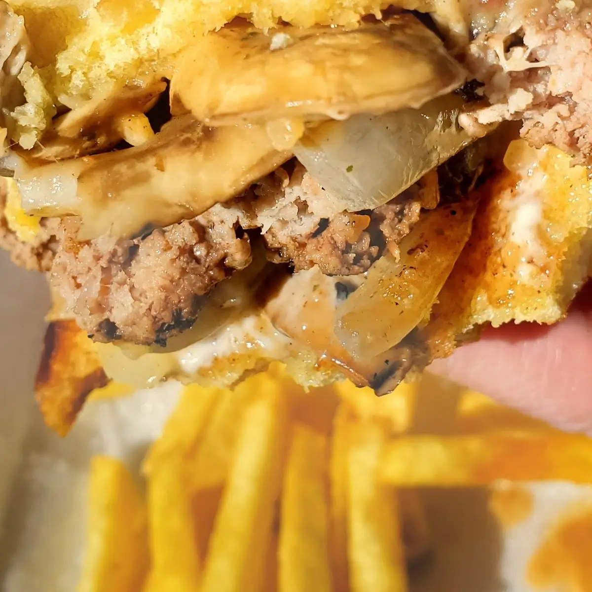 Patty Melt with Fries