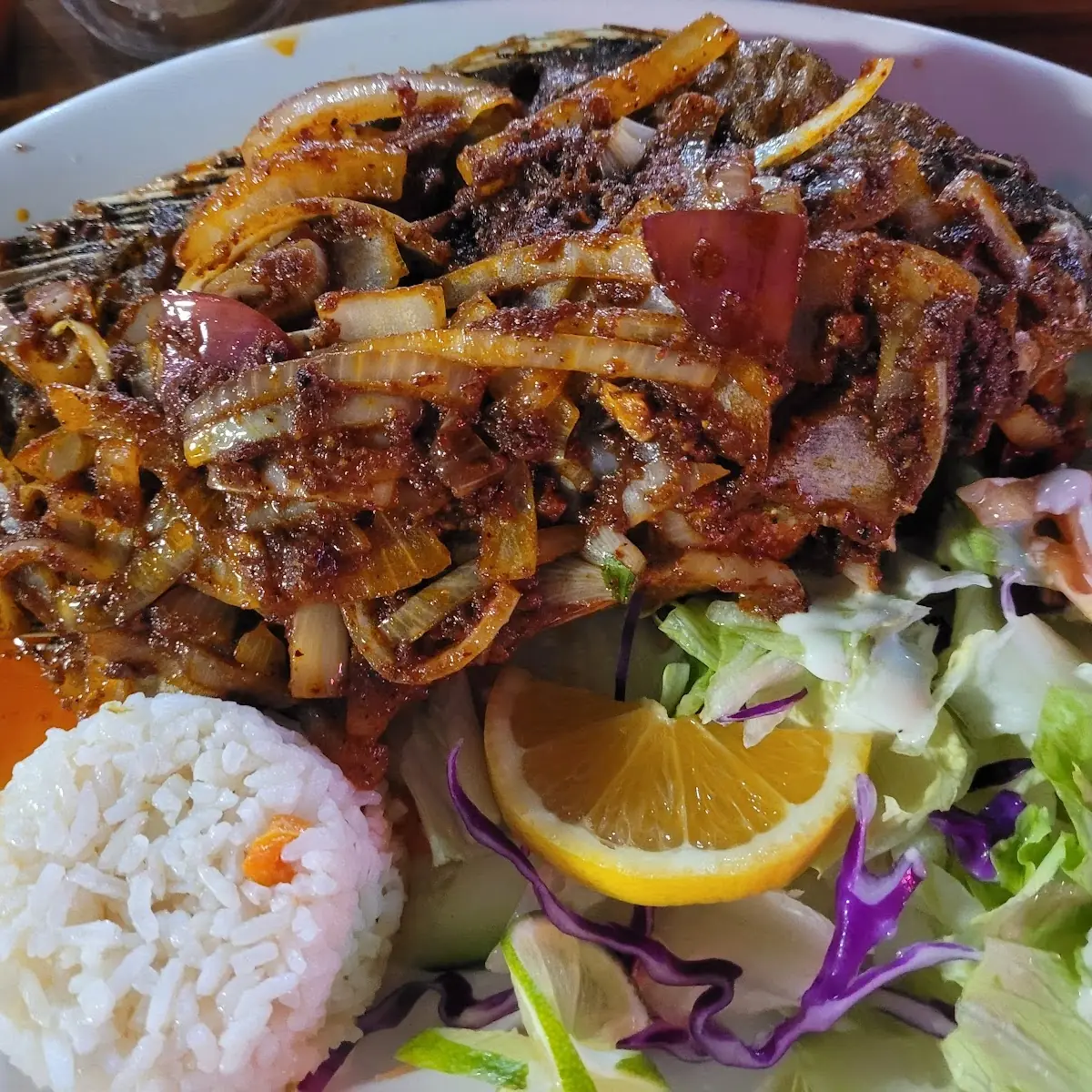 Pescado Fish Ala Diabla