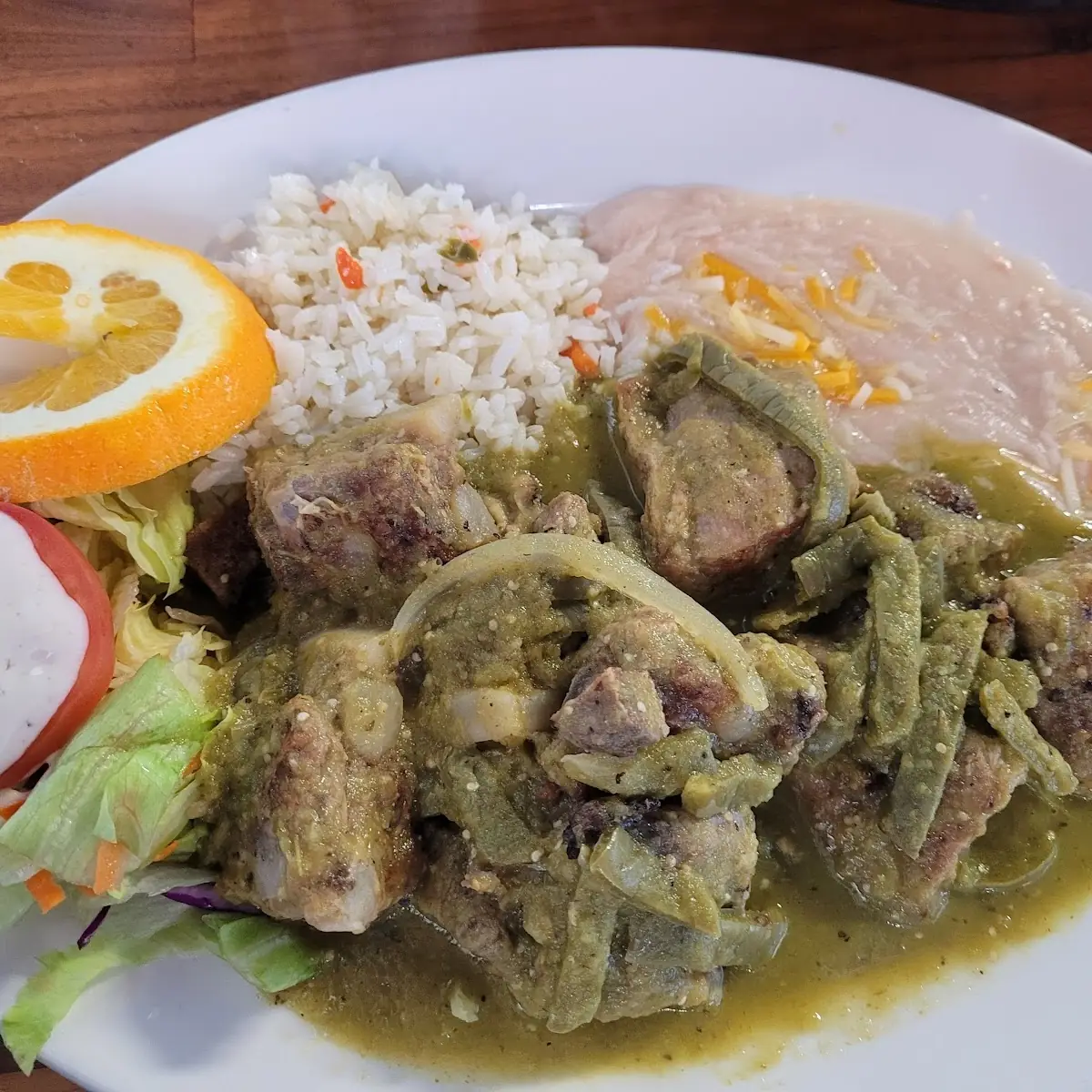 Pork Ribs in Green Salsa
