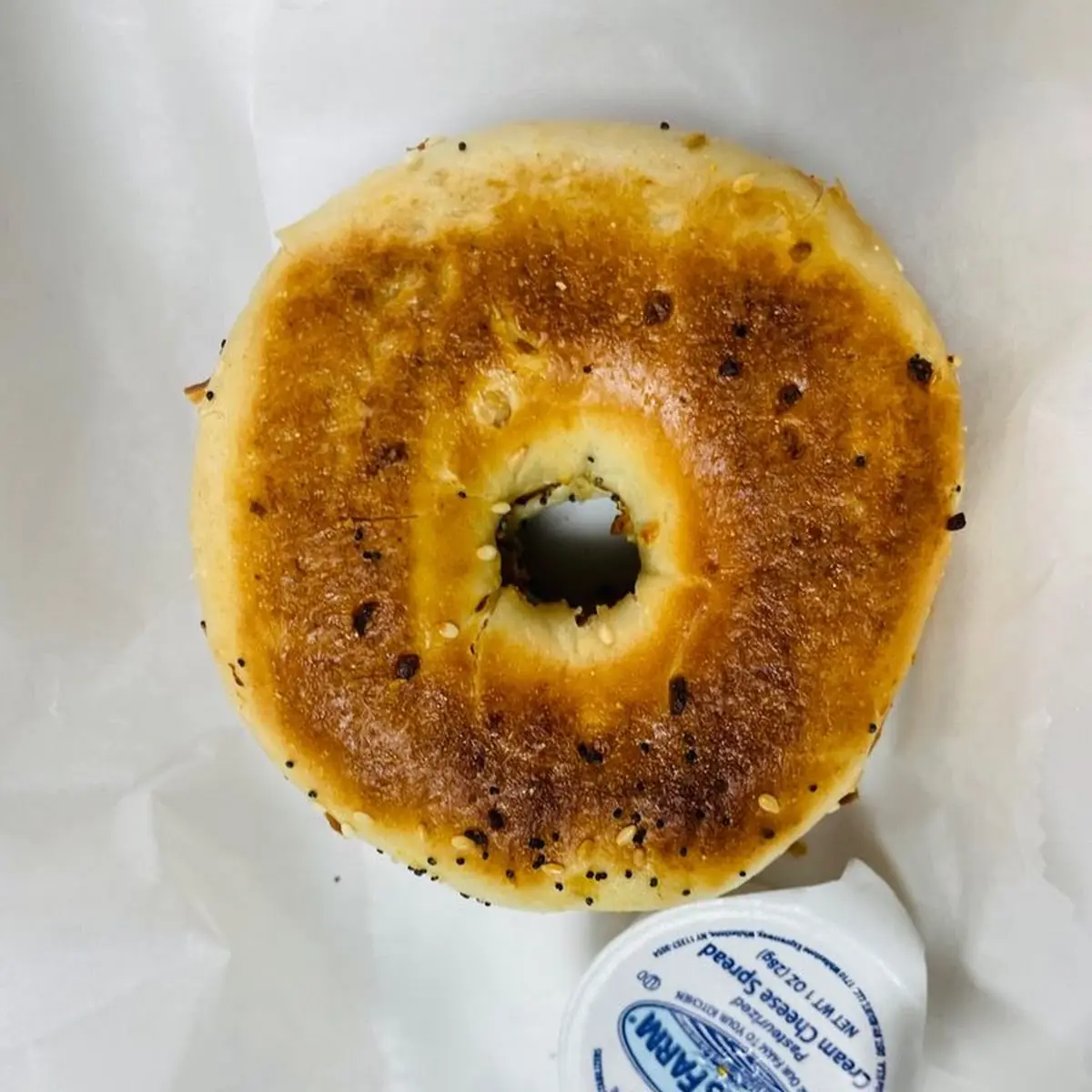 Everything Bagel with Cream Cheese