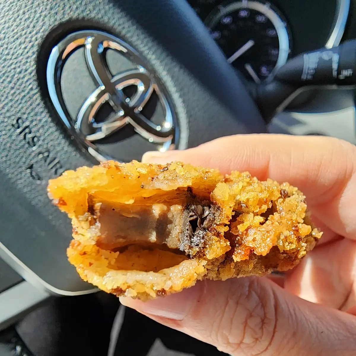 Inside a Fried Portobello