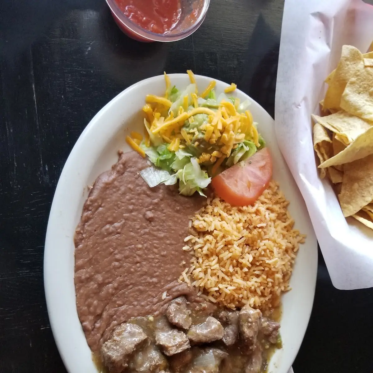 Carne Guisada & Enchilada