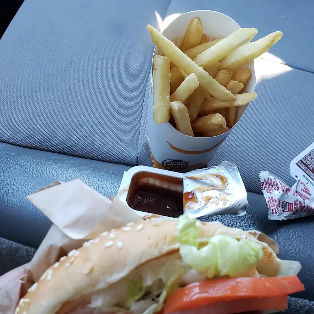 Doble Whooper and Médium Fries