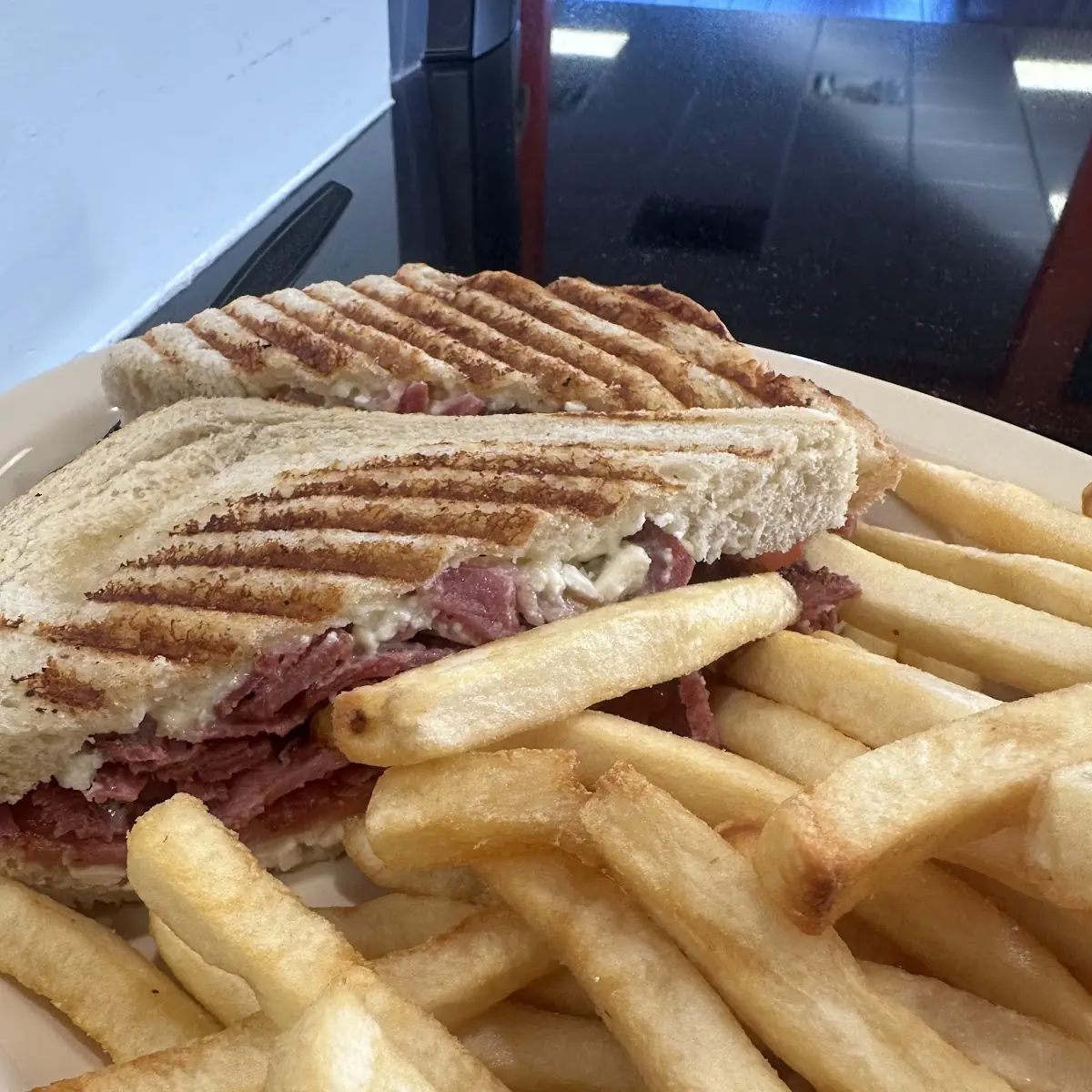 Pastrami & Feta Cheese Panini