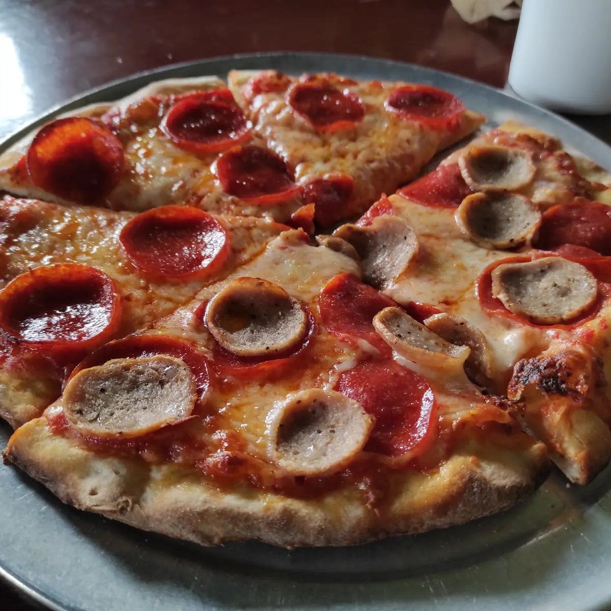 Pepperoni and Sausage Pizza