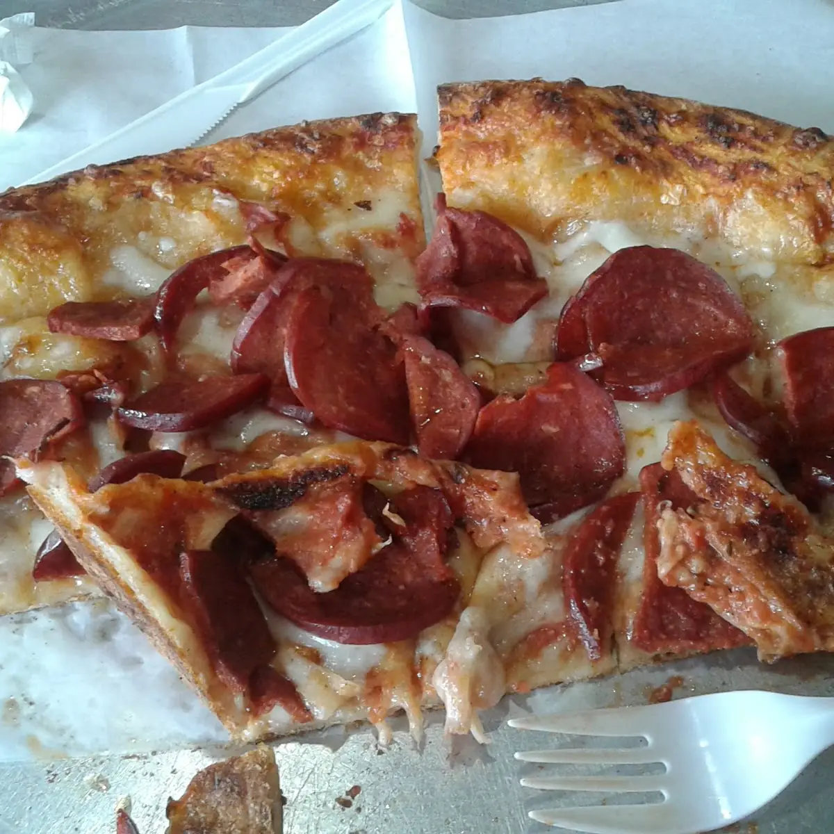 Pizza de Queso Fundido Con Chorizo