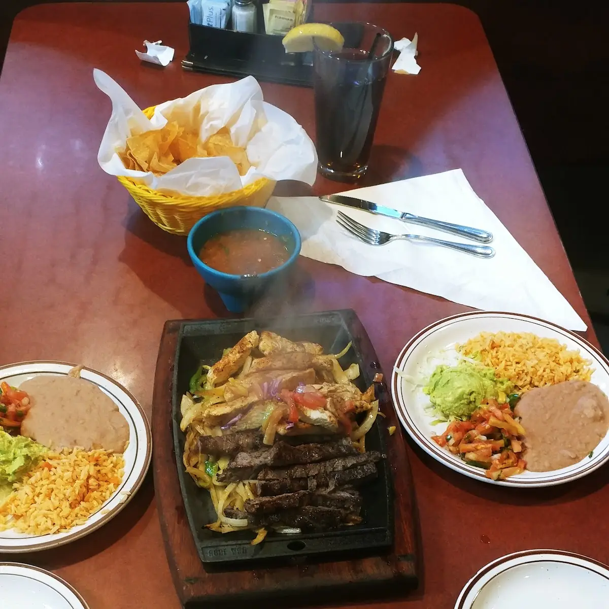 Beef or Chicken Fajita Plate