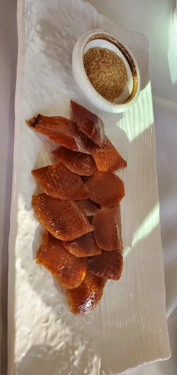 Crispy Duck Skin with Brown Sugar