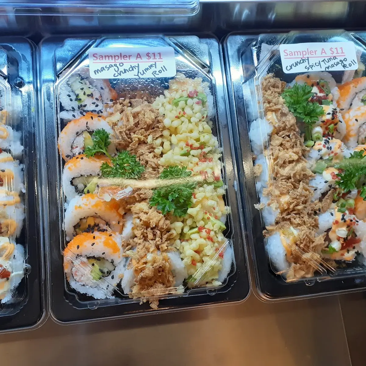Rainbow Roll & Avocado Dragon Roll