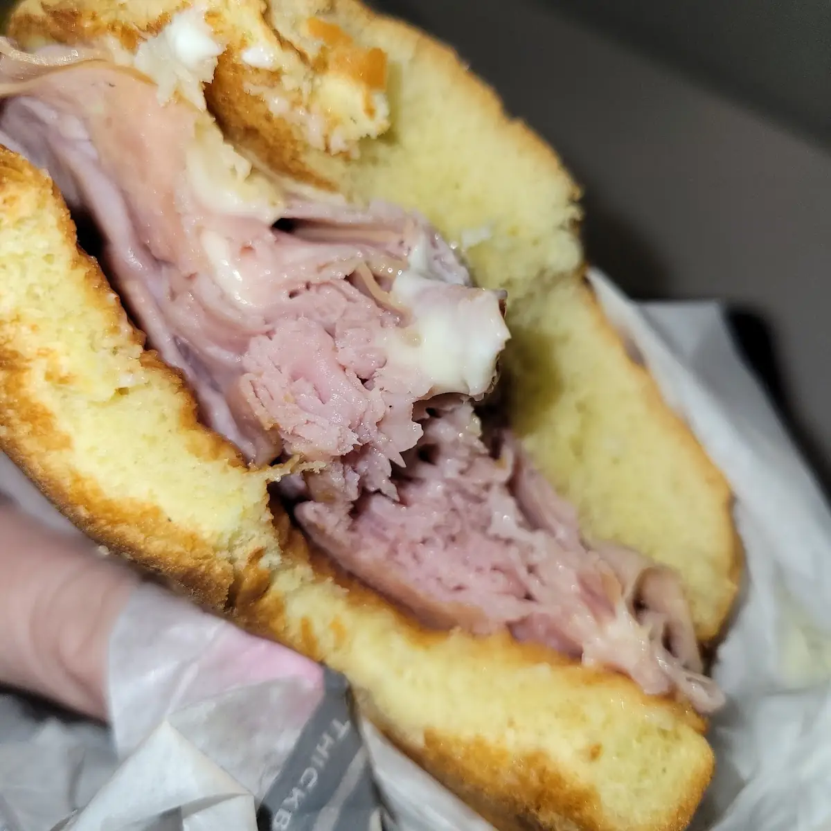 Hot Ham and Cheese Sandwich