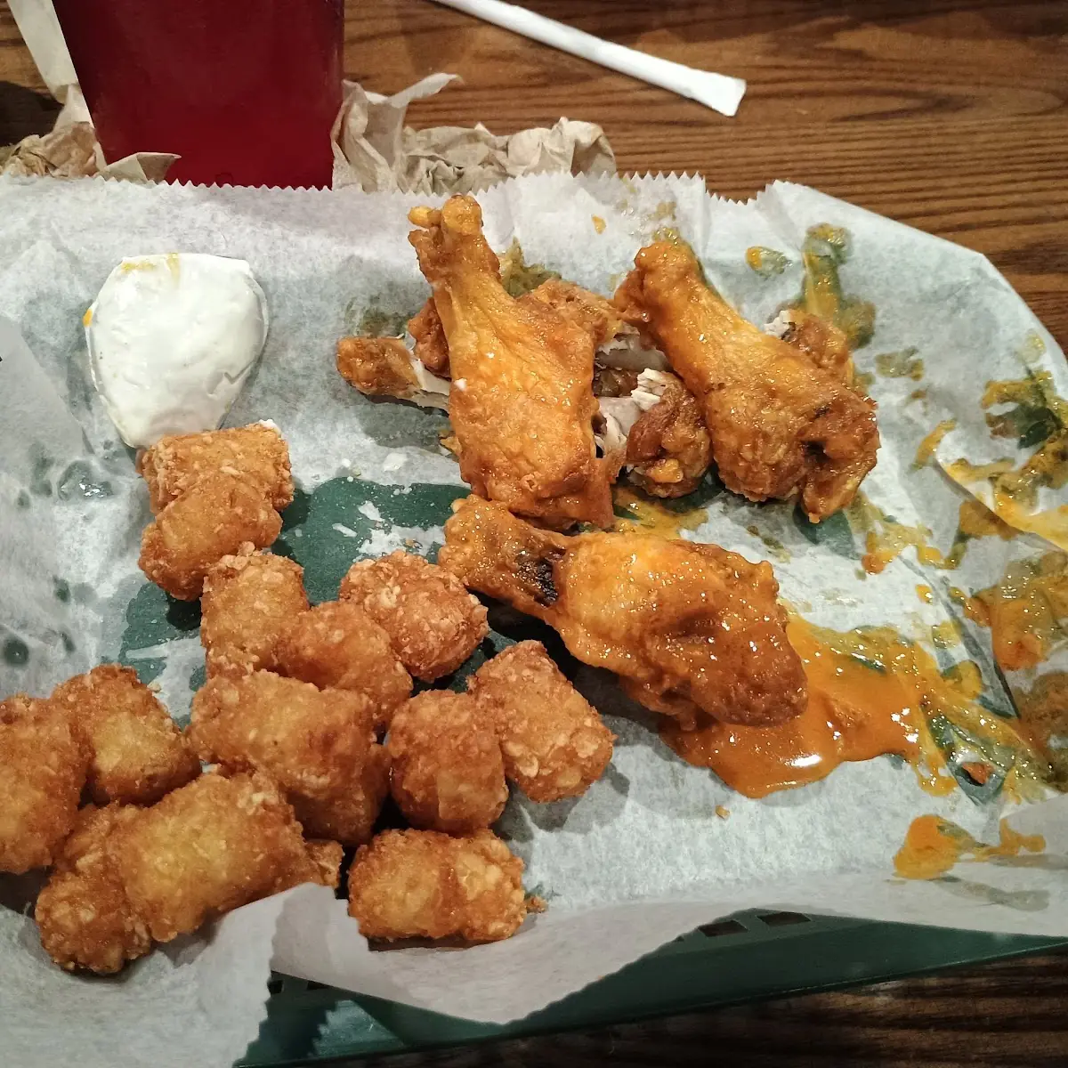 Chicken Wings and Tots