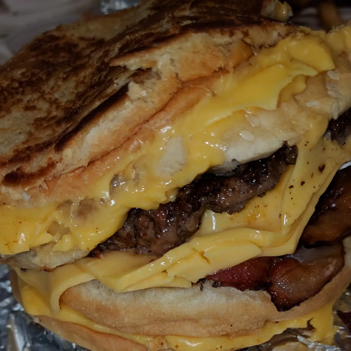 Double Grilled Cheese Burger