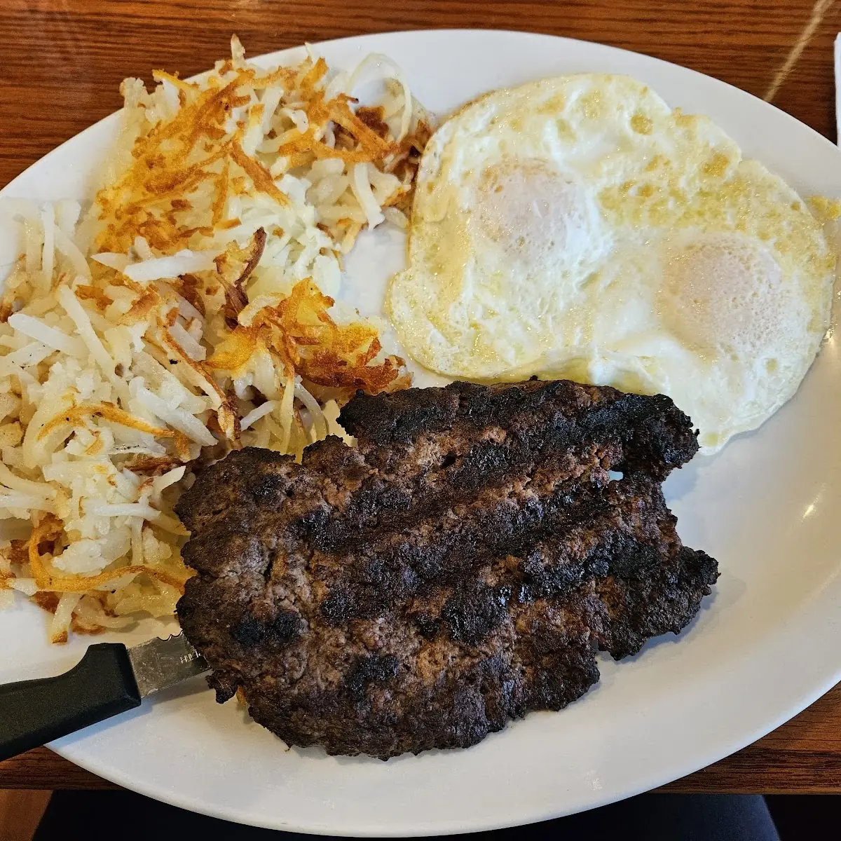 Chopped Steak Eggs American Fries
