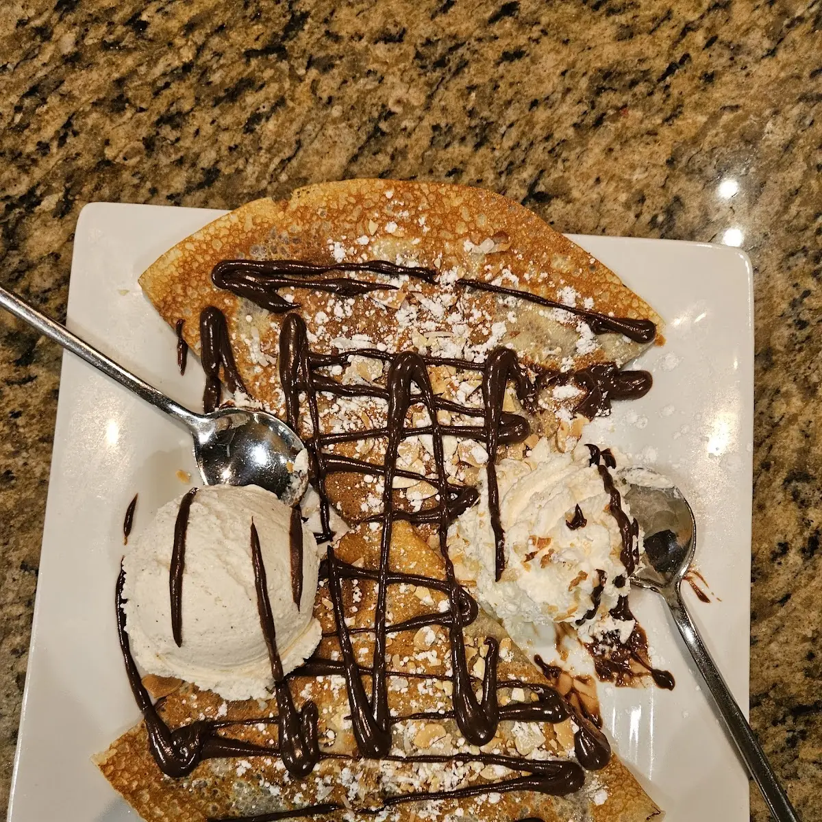 Vanilla Bean Ice Cream and Whipped Cream
