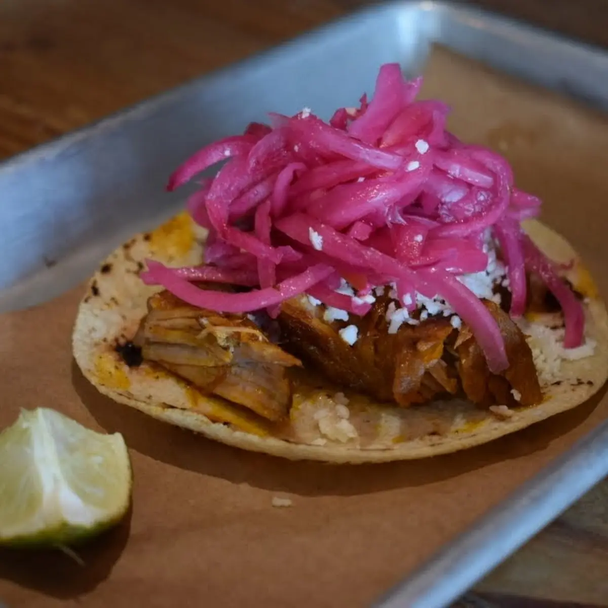 Pork Taco with Salsa Verde