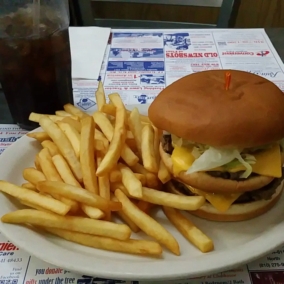 Johns Double Cheeseburger Special