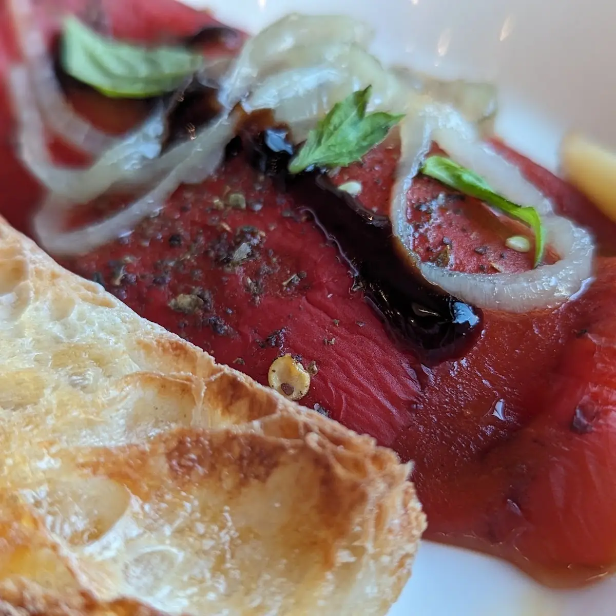Roasted Red Pepper & Warm Goat Cheese