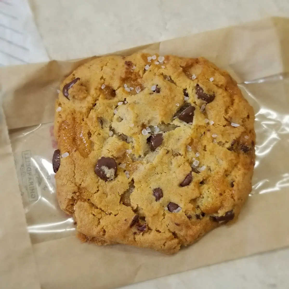 Salted Caramel Chocolate Chunk Cookie