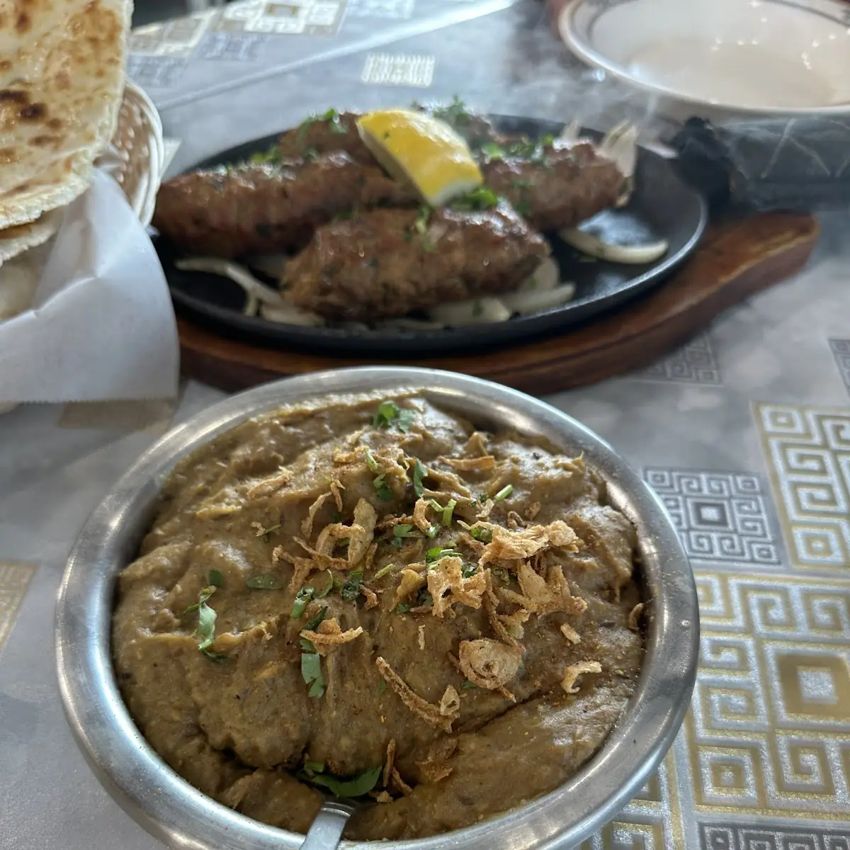 Chicken Karahi Biryani Naan Grill