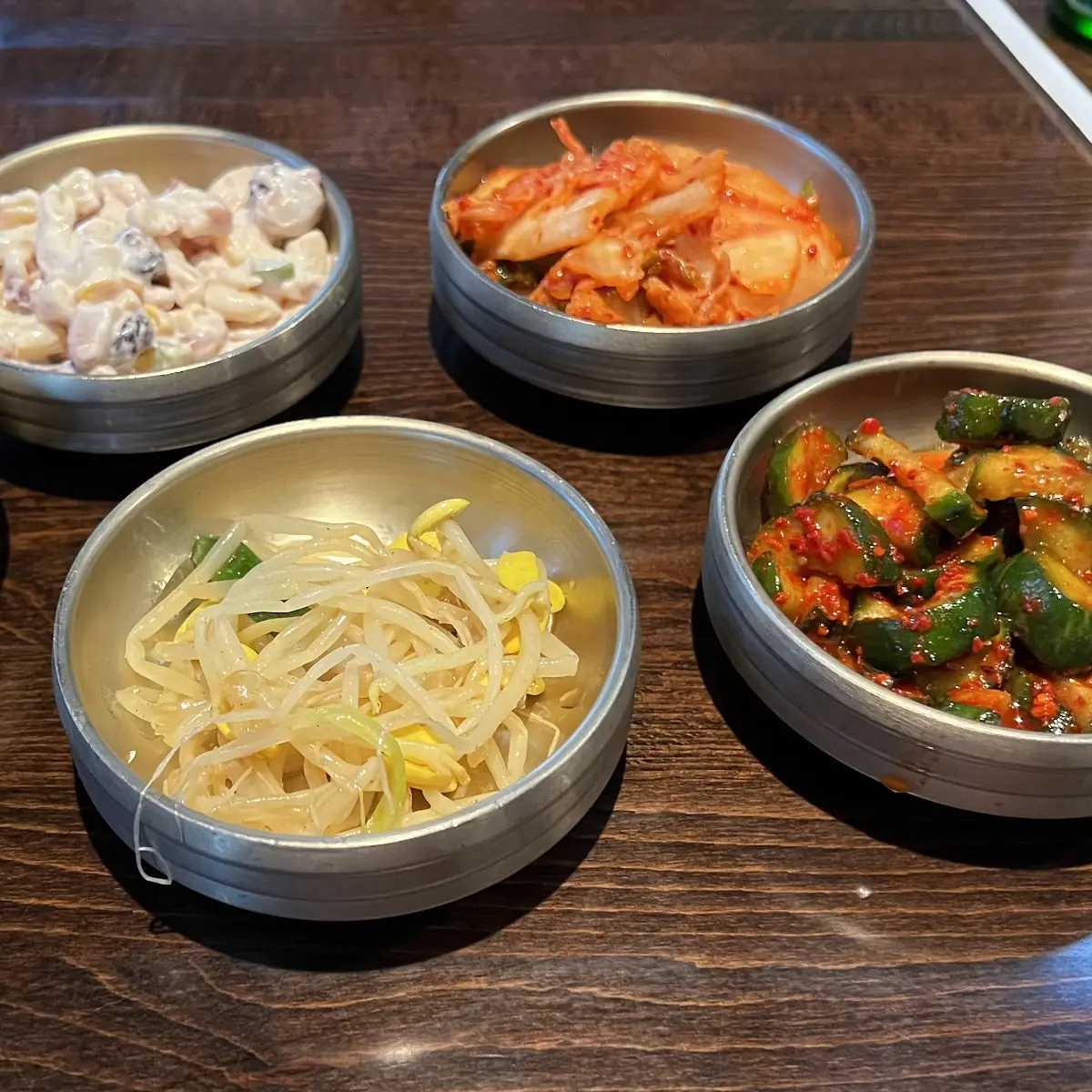 Kimchi Pasta Salad Bean Sprouts