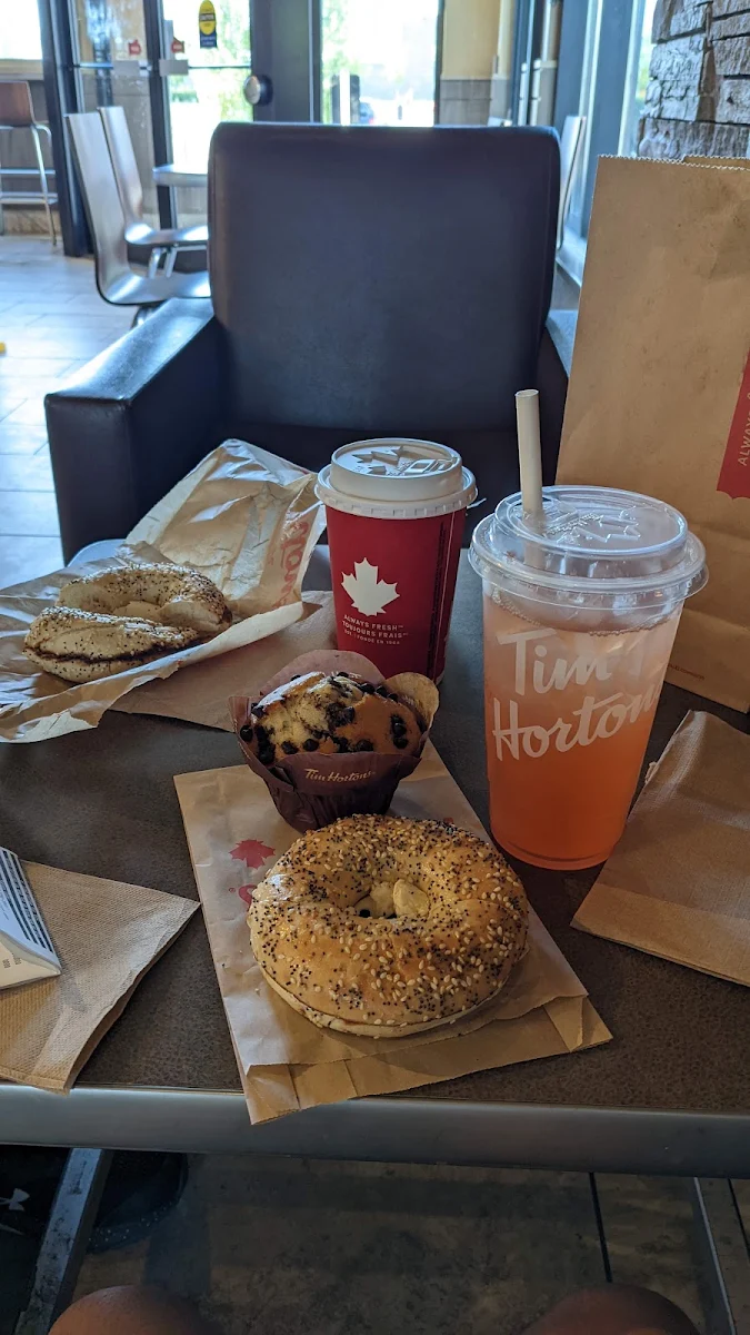 Everything Bagel with Cream Cheese Double Toasted, Tim Hortons