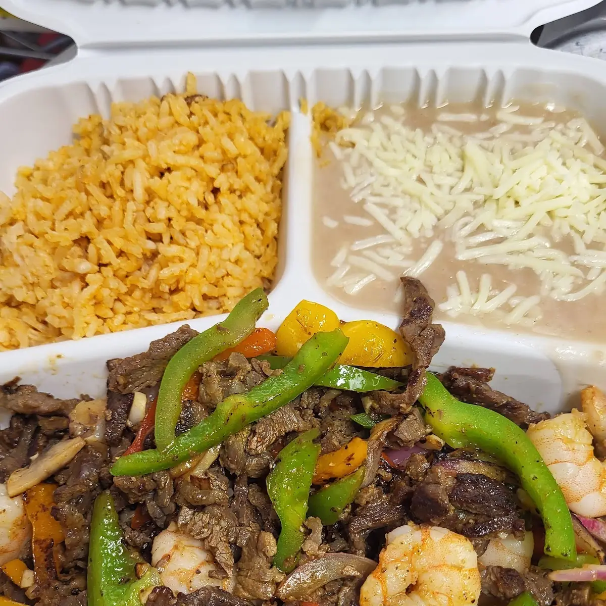 Shrimp Fajitas Plate