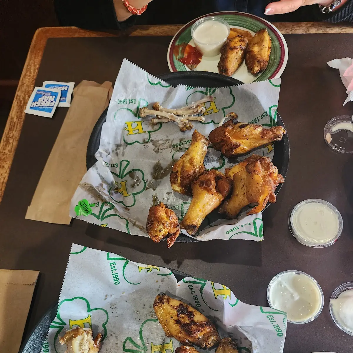 Chicken Wings with French Fries