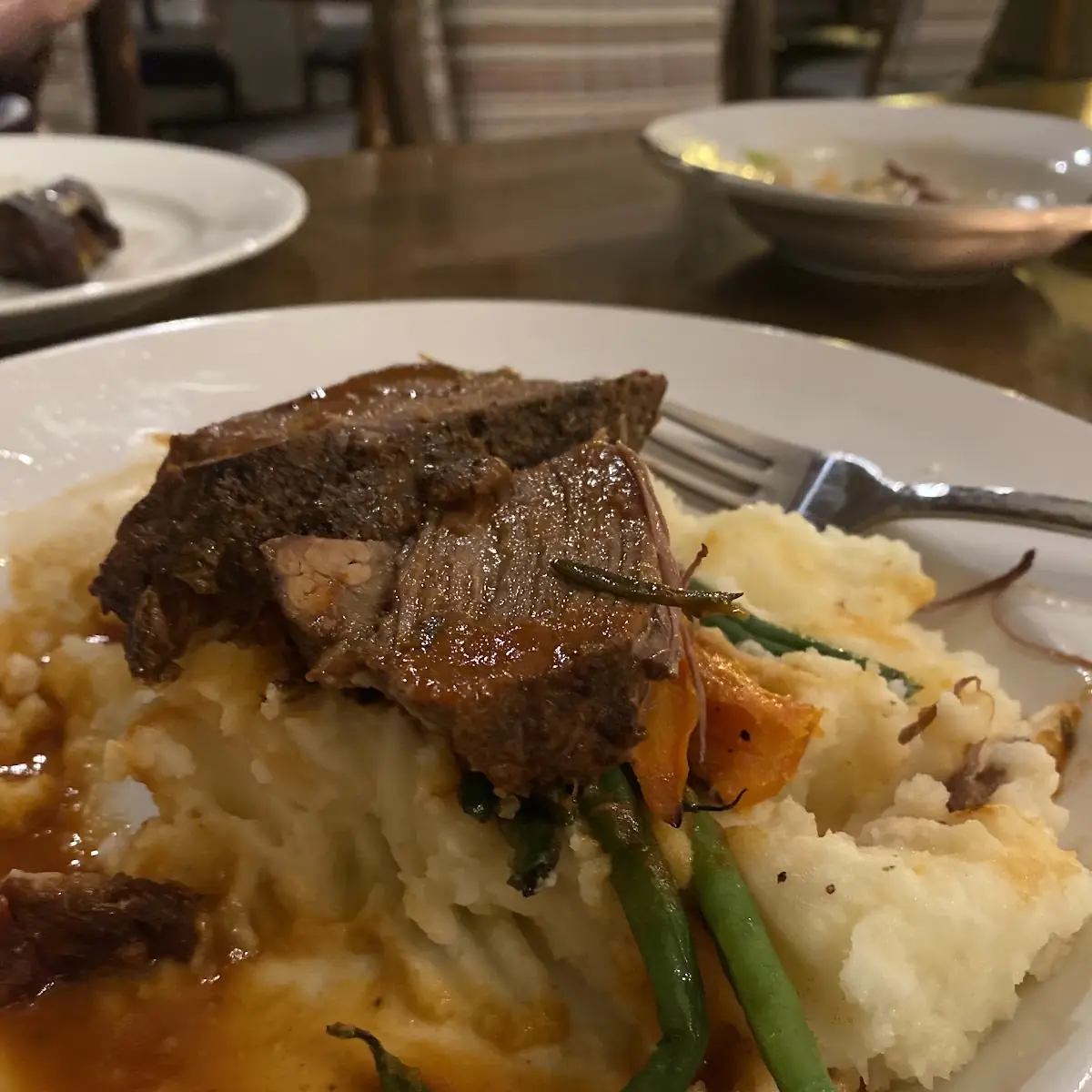 Short Ribs over Mashed Potatoes