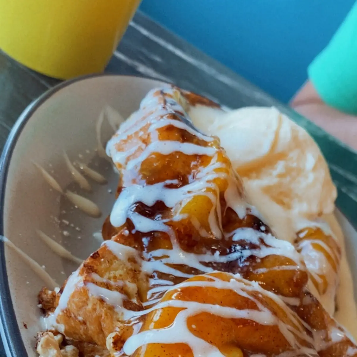 Peach Cobbler French Toast