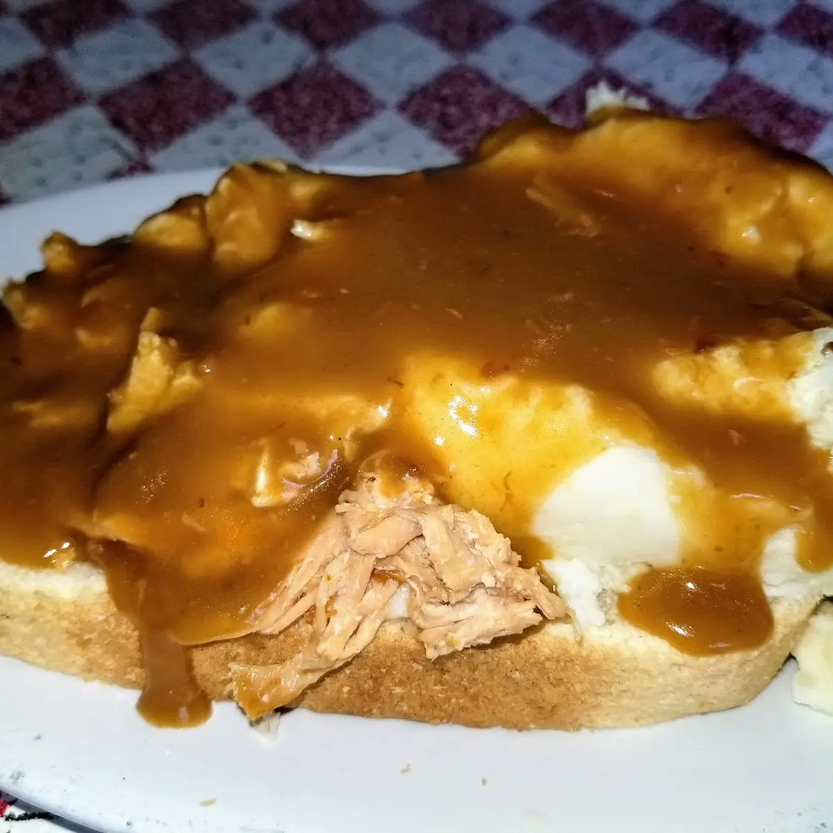 Open Faced Turkey Sandwich
