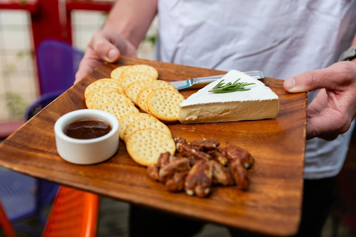 Brie with Raspberry Chipotle Sauce