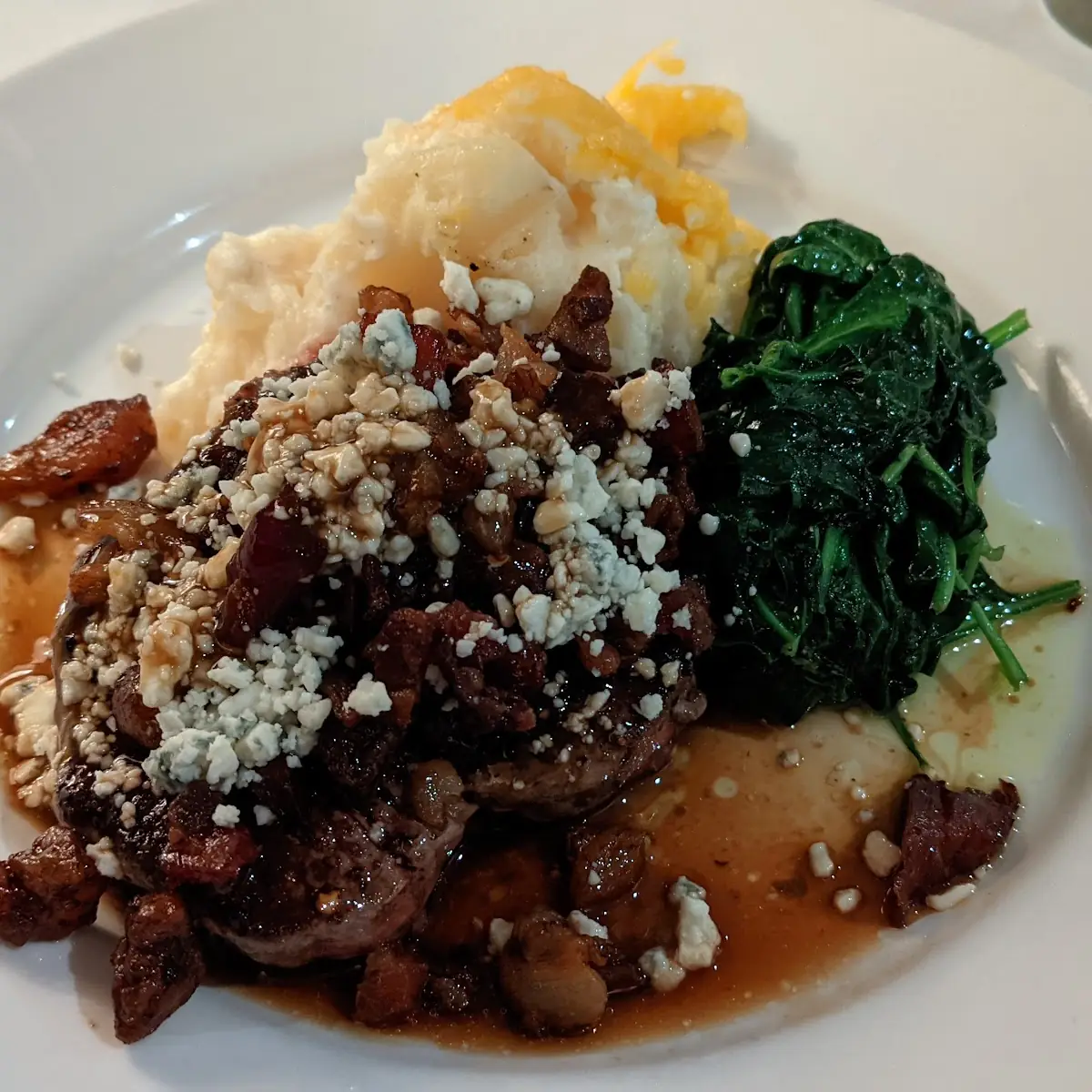 Filet Mignon with Blue Cheese