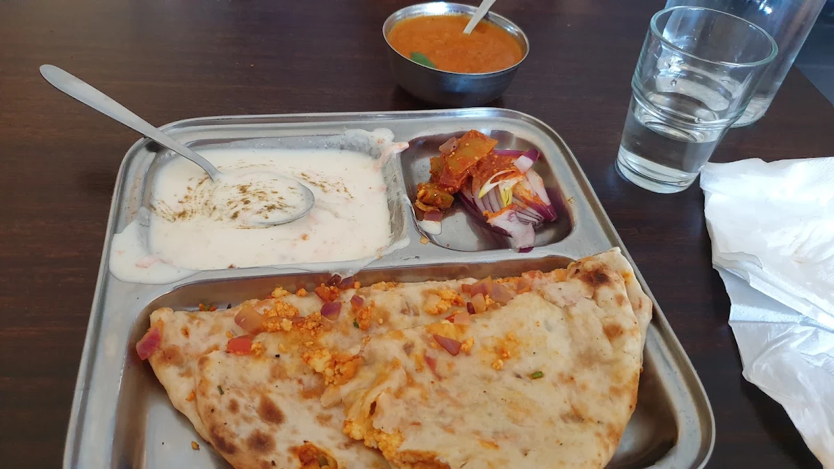 Paneer Kulcha with Gravy, Savariya - Pure Vegetarian Eatery