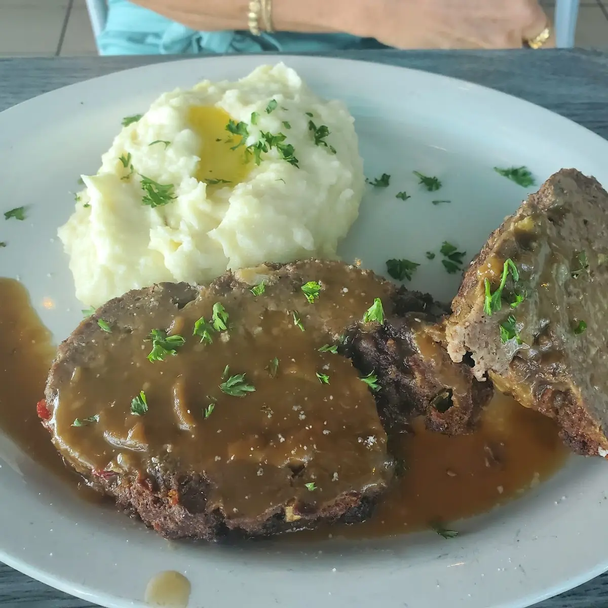 Meatloaf with Mashed Potatoes