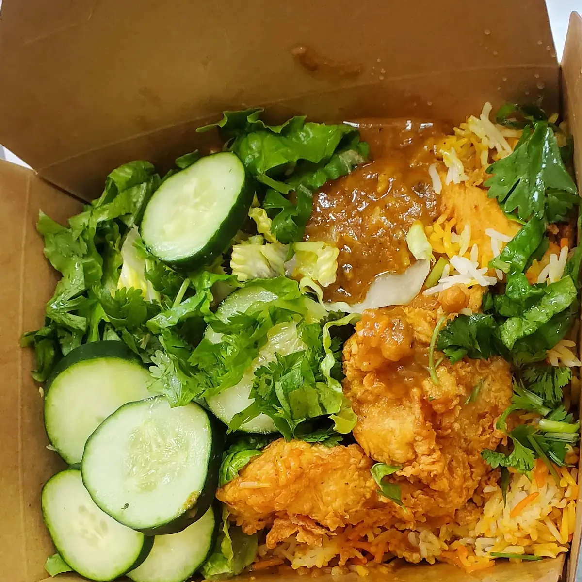 Fried Chicken Biryani