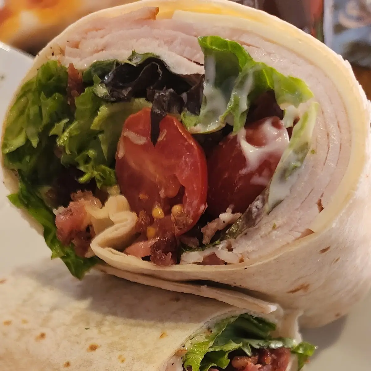 Turkey Bacon Wrap Added Mayo