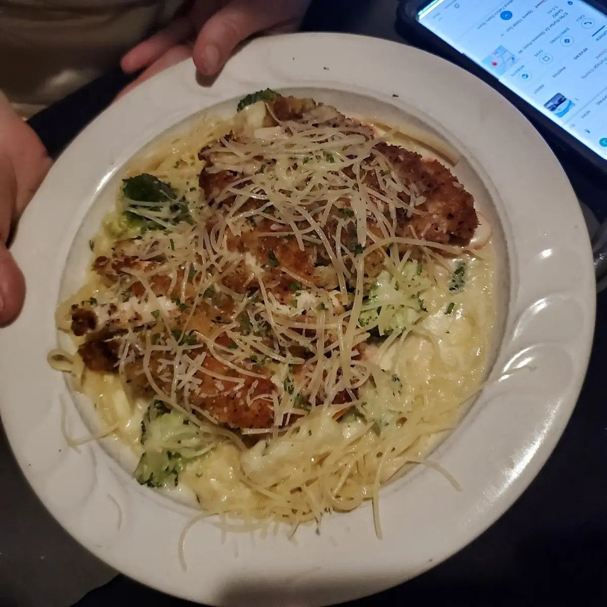 Crispy Chicken Alfredo