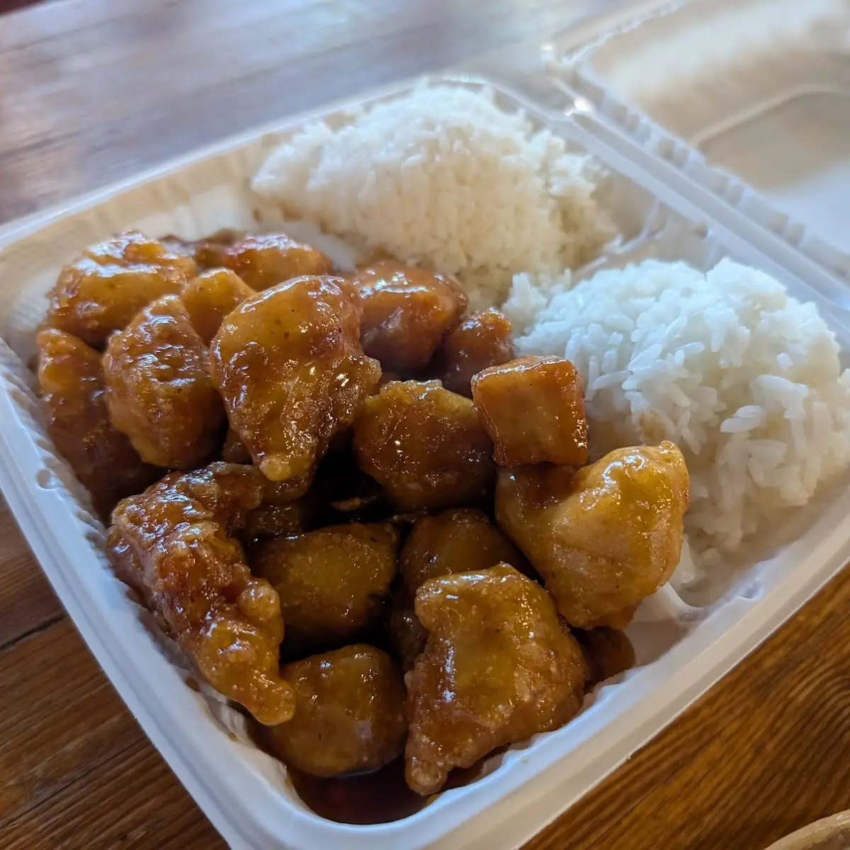 Orange Chicken with Fried Rice