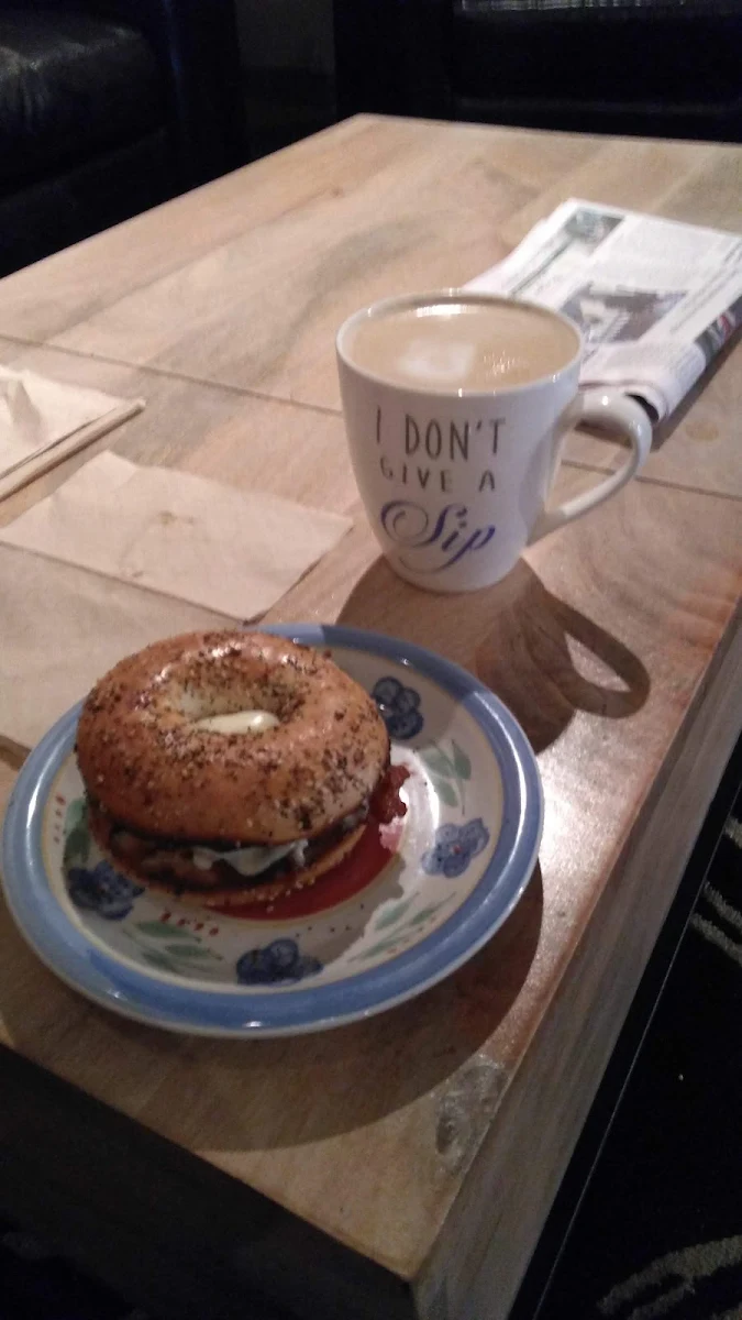 Sausage and Egg Bagel Sandwich