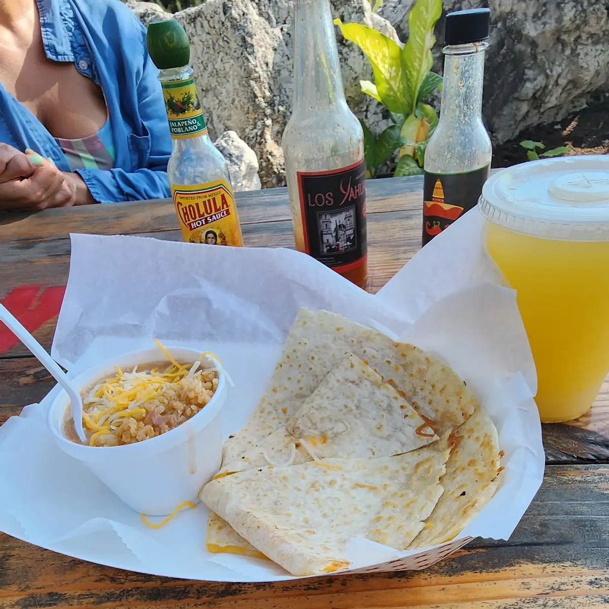 Shrimp quesadilla