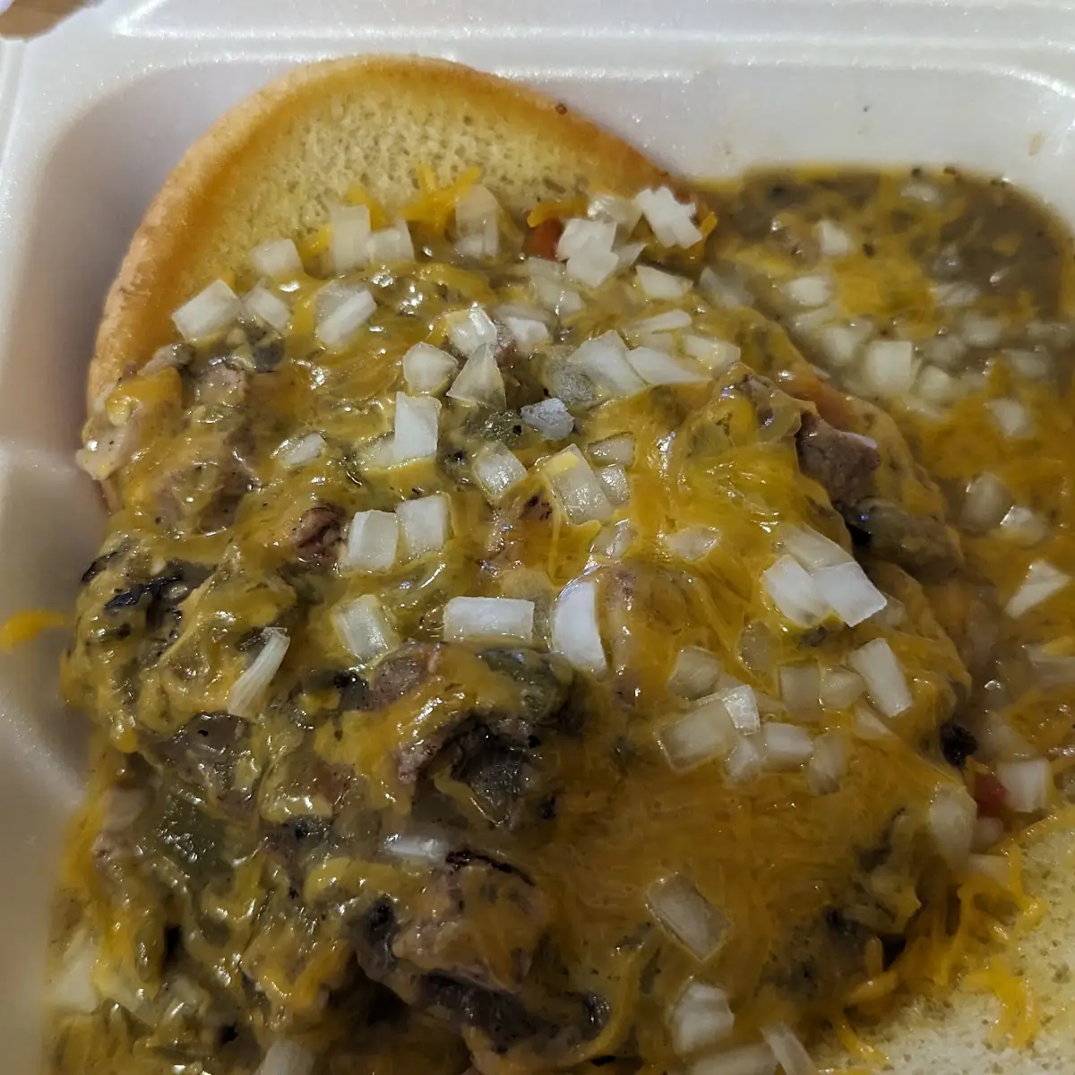 Green Chili Cheese Burger